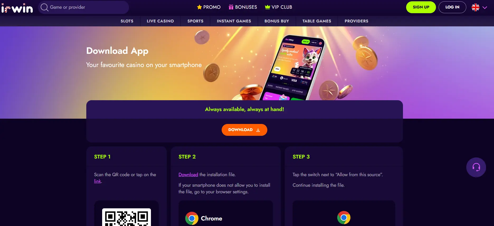 Irwin Mobilusis Kazino